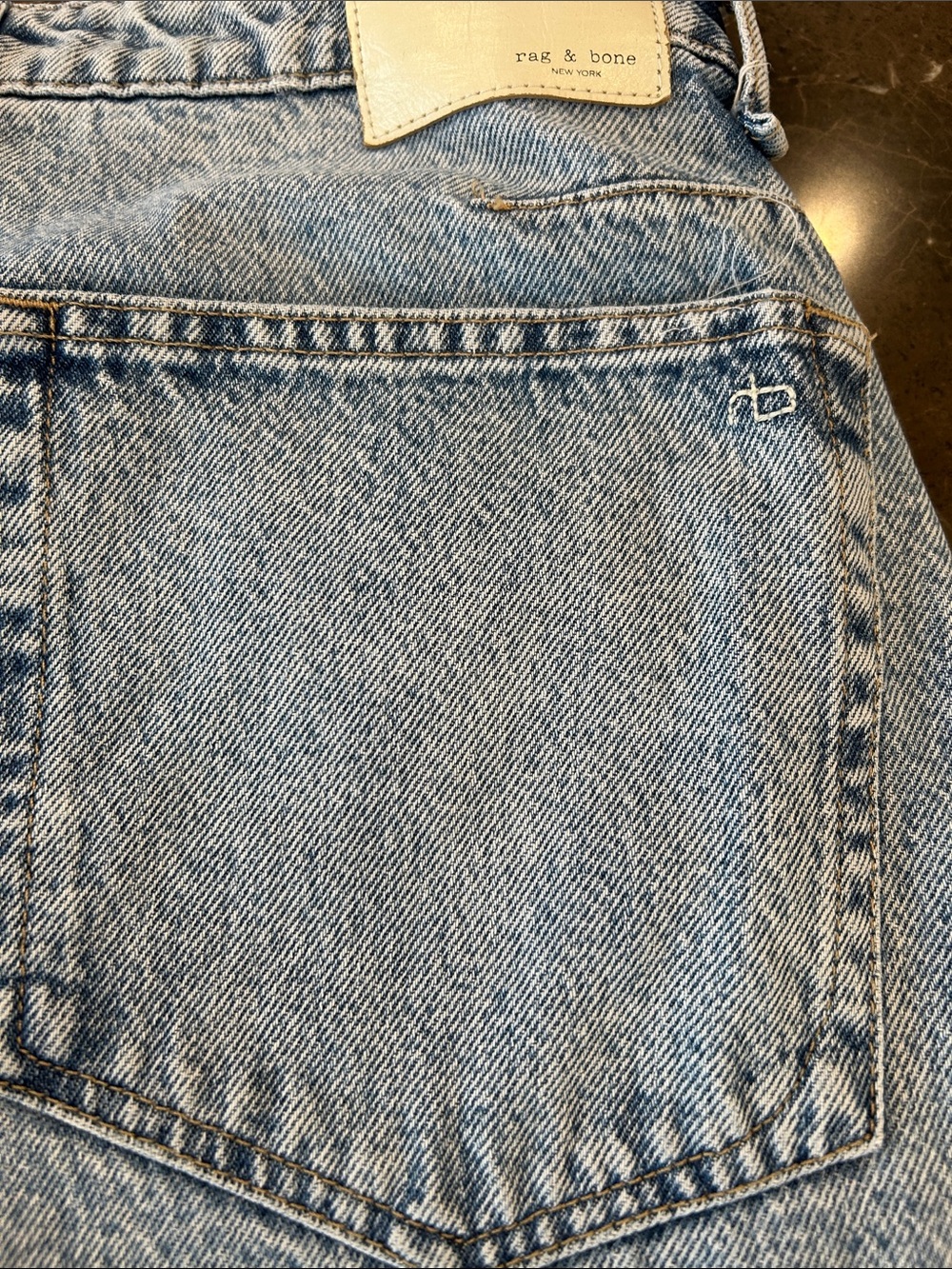 rag & bone Light Blue Barrel Jeans - Picture 10 of 11